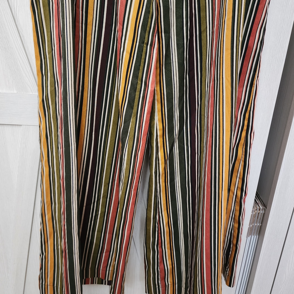 Striped Multicolor Boot Cut Pants - Picture 5 of 11